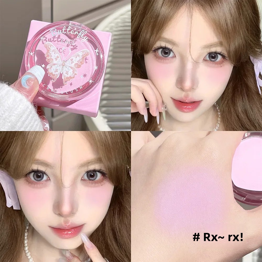 Beauty Makeup Look - พาเลตต์บลัชออน 3 สี Romantic Butterfly แป้งปัดแก้มเนื้อแมตต์และชิมเมอร์