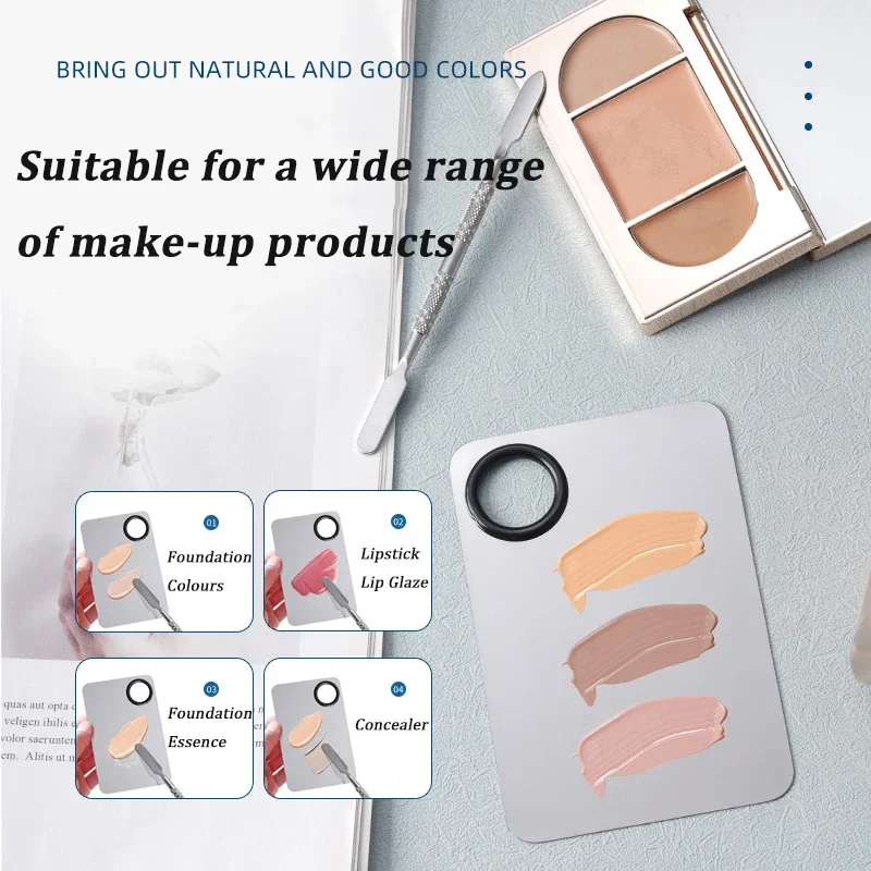 Beauty Makeup Eyeshadow Palette - พาเลทผสมเครื่องสำอาง ลิปสติก อายแชโดว์ รองพื้น พร้อมไม้พายสแตนเลส