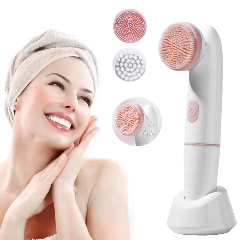 Electric Face Cleanser Brush - แปรงทำความสะอาดผิวหน้าไฟฟ้า Face Beauty เครื่องขัดผิวหน้า, เครื่องทำความสะอาดผิวหน้าแบบสั่นสะเทือนด้วยคลื่นเสียง, อุปกรณ์ดูแลผิว