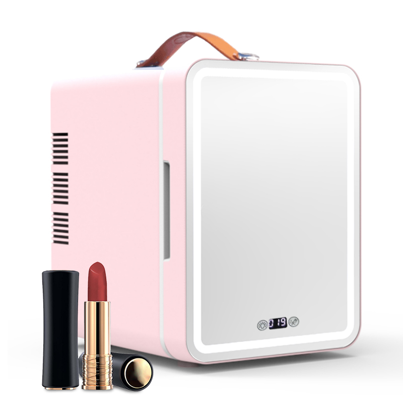 Beauty Makeup Fridge - ตู้เย็นขนาดเล็ก 4 ลิตร สำหรับเครื่องสำอาง พร้อมหน้าจอดิจิตอล แสดงผลแบบดิจิตอล
