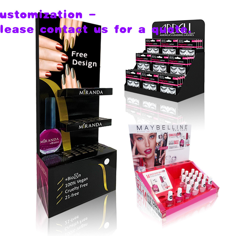 Beauty Makeup Store - ขาตั้งโชว์สินค้าเครื่องสำอางแบบกำหนดเองสำหรับร้านค้าปลีก ผลิตภัณฑ์ความงาม ลิปกลอส ยาทาเล็บแบบกดติด