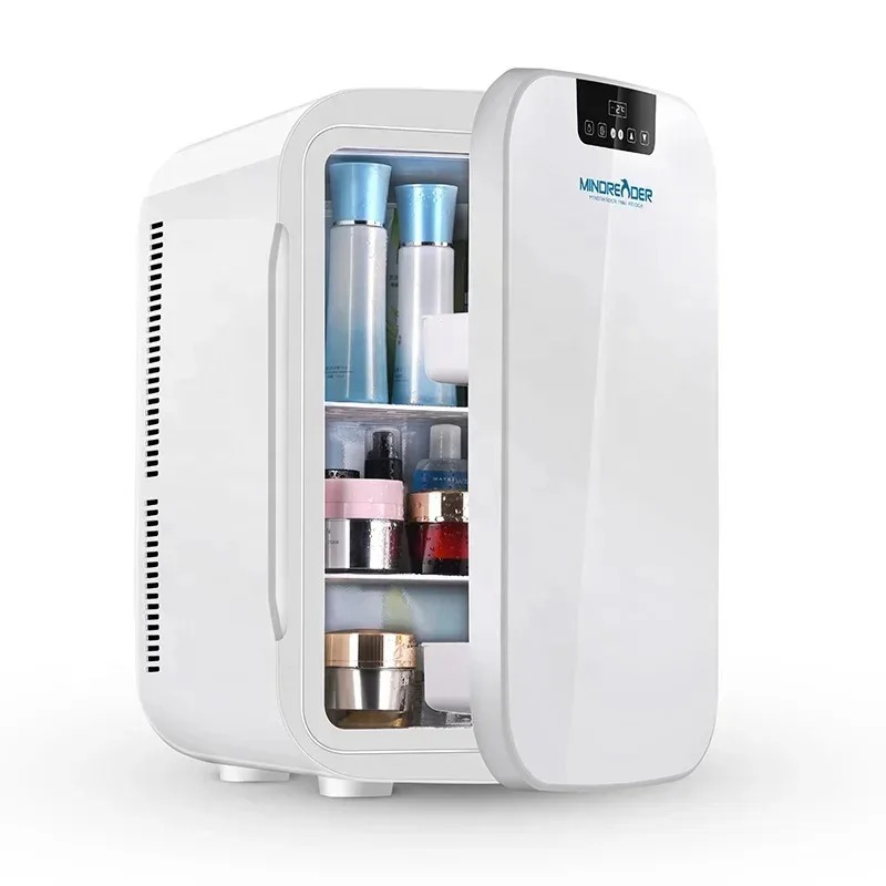 Beauty Makeup Fridge - ตู้เย็นกระจกใส 25 ลิตร สีขาว สำหรับเก็บเครื่องสำอาง