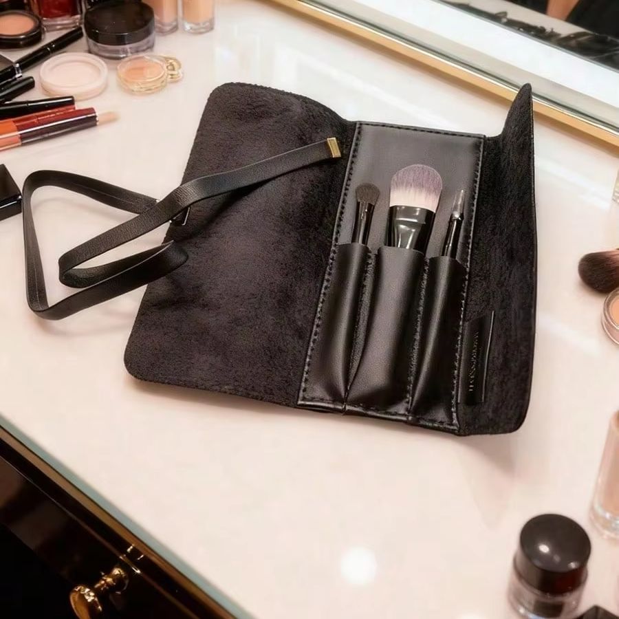 Ysl Beauty Makeup - ชุดแปรงแต่งหน้าพกพา YSL แปรงปัดแก้ม กระเป๋าจัดเก็บเครื่องสำอาง อุปกรณ์ความงาม ของขวัญวันหยุดสำหรับแฟนสาวและเพื่อนๆ