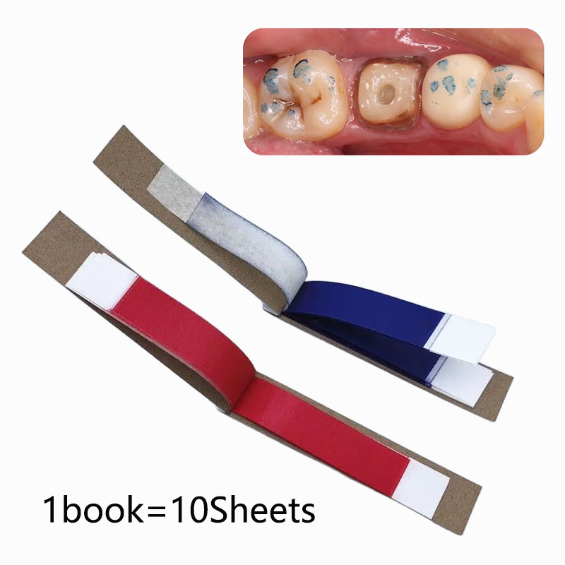 Teeth Whitening Strips - 1 หนังสือ/10 แผ่นทันตกรรมจัดฟันแถบทันตแพทย์ช่องปากฟัน Care วัสดุสีฟ้า/สีแดง Articulating