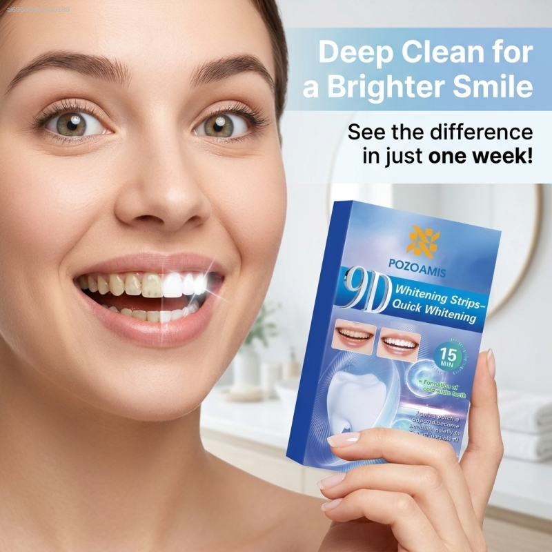 Teeth Whitening Strips - แผ่นฟอกสีฟันและเพิ่มความขาวกระจ่างใส