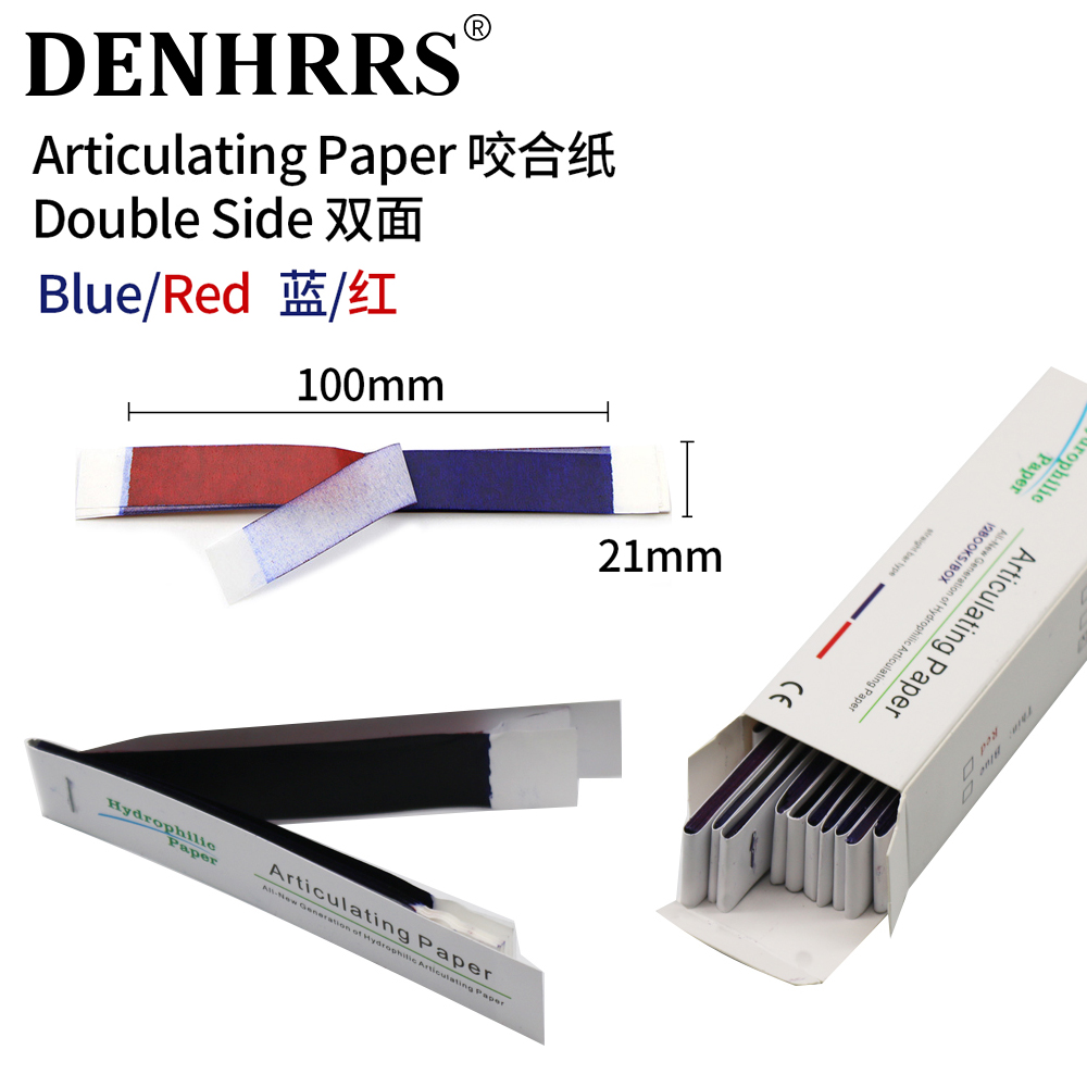 Teeth Whitening Strips - กระดาษสำหรับงานทันตกรรม ผลิตภัณฑ์สำหรับห้องปฏิบัติการทันตกรรม แถบกัดสองด้าน อุปกรณ์ดูแลสุขภาพช่องปากและฟัน วัสดุสำหรับฟอกสีฟัน