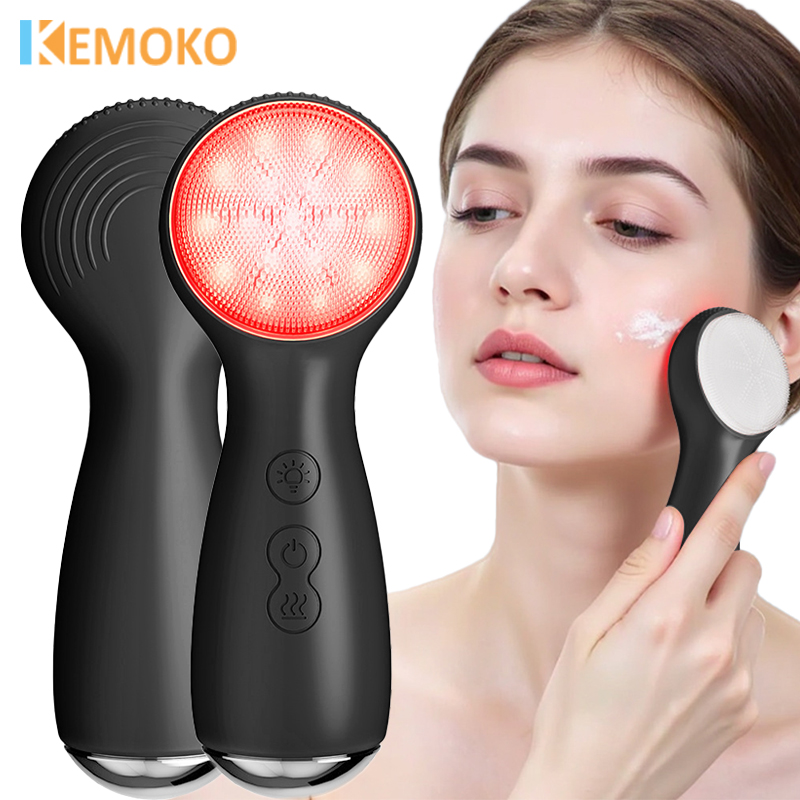 Electric Face Cleanser Brush - 3 ใน 1 7 สี LED