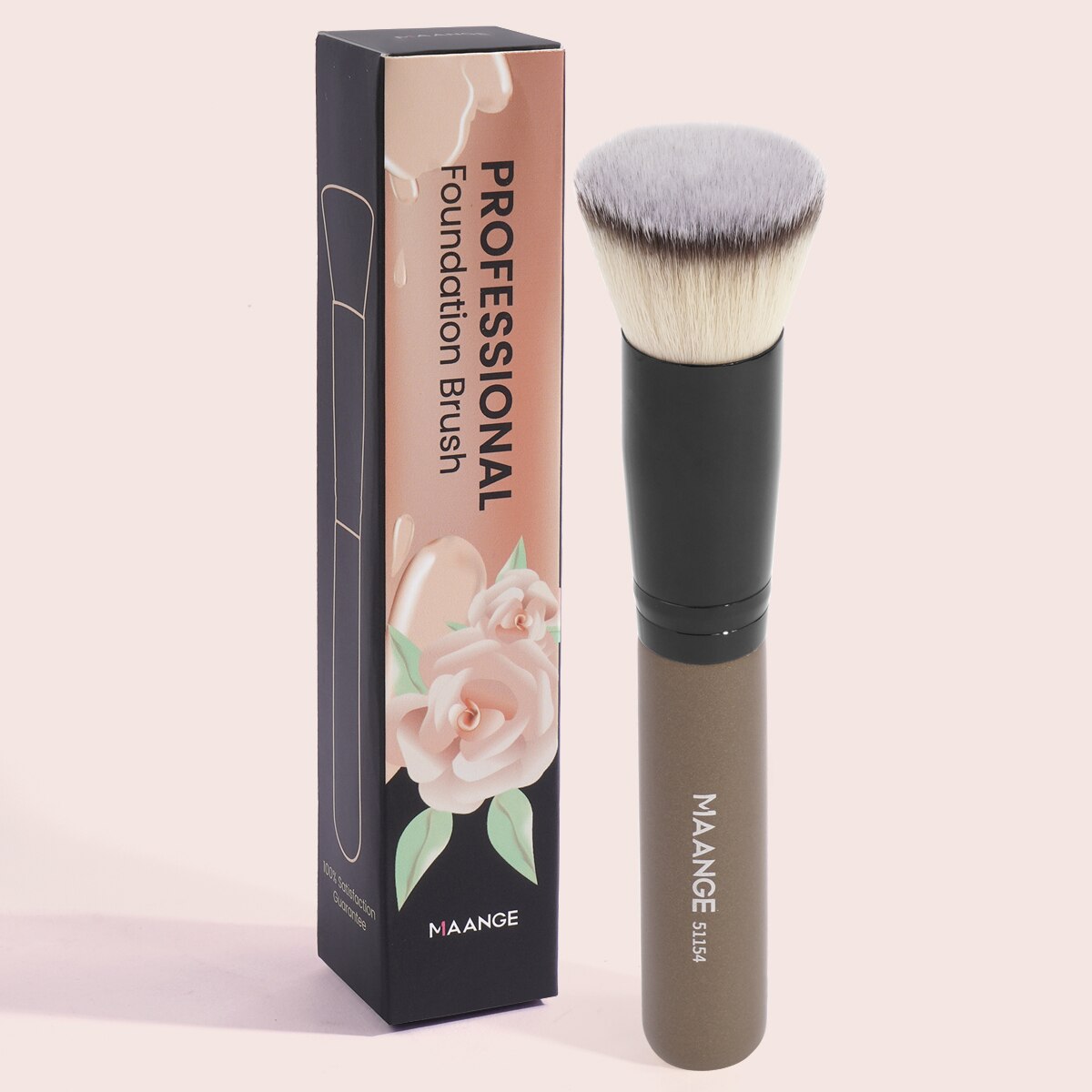 Beauty Makeup Tool Collection - Maange แปรงแต่งหน้า1ชิ้นพร้อมกล่องคอนซีลเลอร์แป้งรองพื้นแปรงคอนทัวร์แปรงขนนุ่มหนาแน่นเครื่องมือความงามสำหรับผู้หญิง