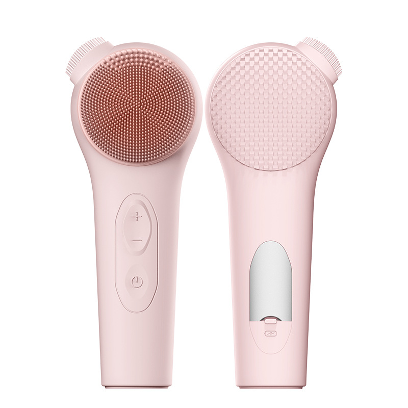 Electric Face Cleanser Brush - เครื่องขัดผิวหน้าแบบพกพา เครื่องล้างหน้าไฟฟ้า ซิลิโคนสครับทำความสะอาดรูขุมขน เครื่องนวดหน้า แปรงทำความสะอาดผิวหน้า