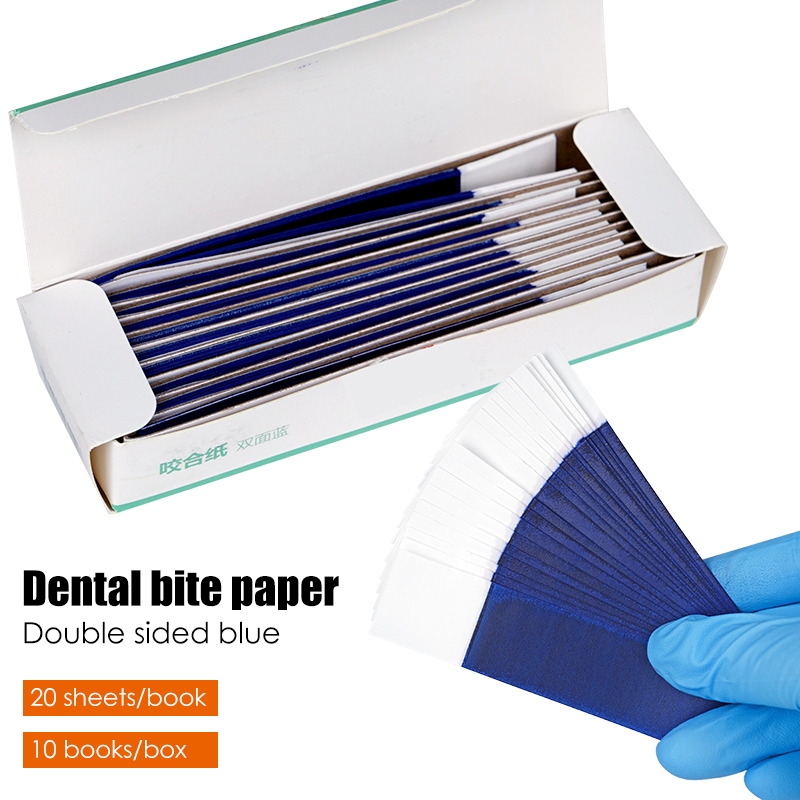 Teeth Whitening Strips - กระดาษจัดฟันแบบสองด้าน 200 ชิ้น แผ่นจัดฟันสำหรับทันตกรรม กระดาษสำหรับดูแลฟัน ฟอกสีฟัน