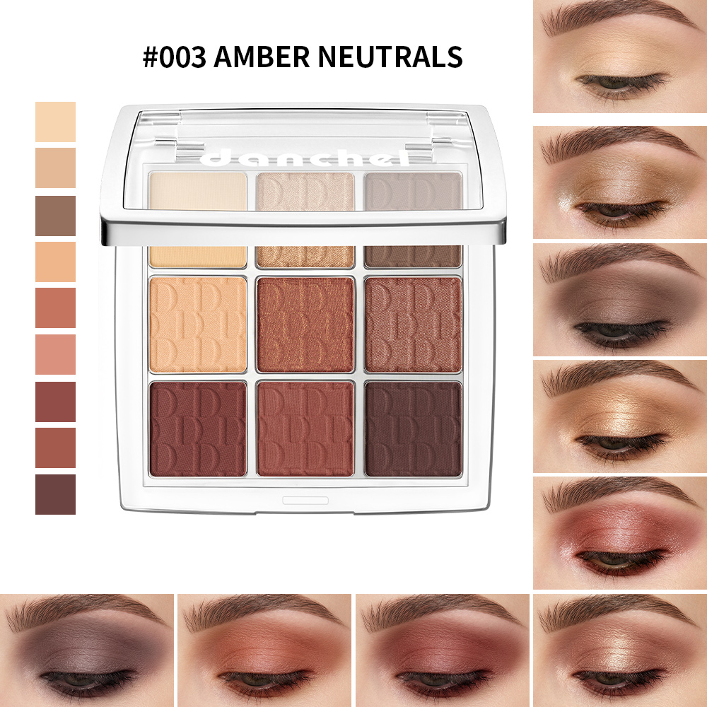 พาเลตต์อายแชโดว์ 9 เฉดสีโทนเอิ - Beauty Makeup Eyeshadow Palette บทวิจารณ์และราคา