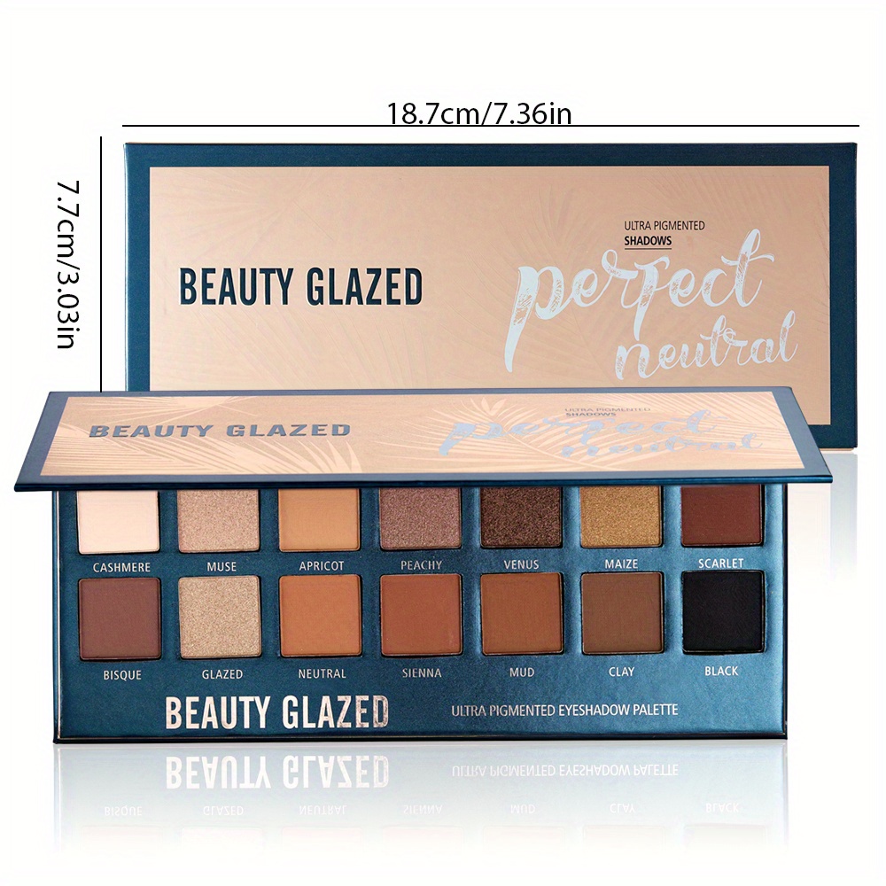 พาเลทอายแชโดว์เคลือบ14สีทาอายแ - Beauty Makeup Eyeshadow Palette บทวิจารณ์และราคา