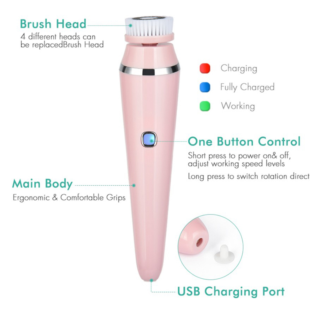 แปรงทำความสะอาดผิวหน้าแบบหมุนไ - Electric Face Cleanser Brush บทวิจารณ์และราคา