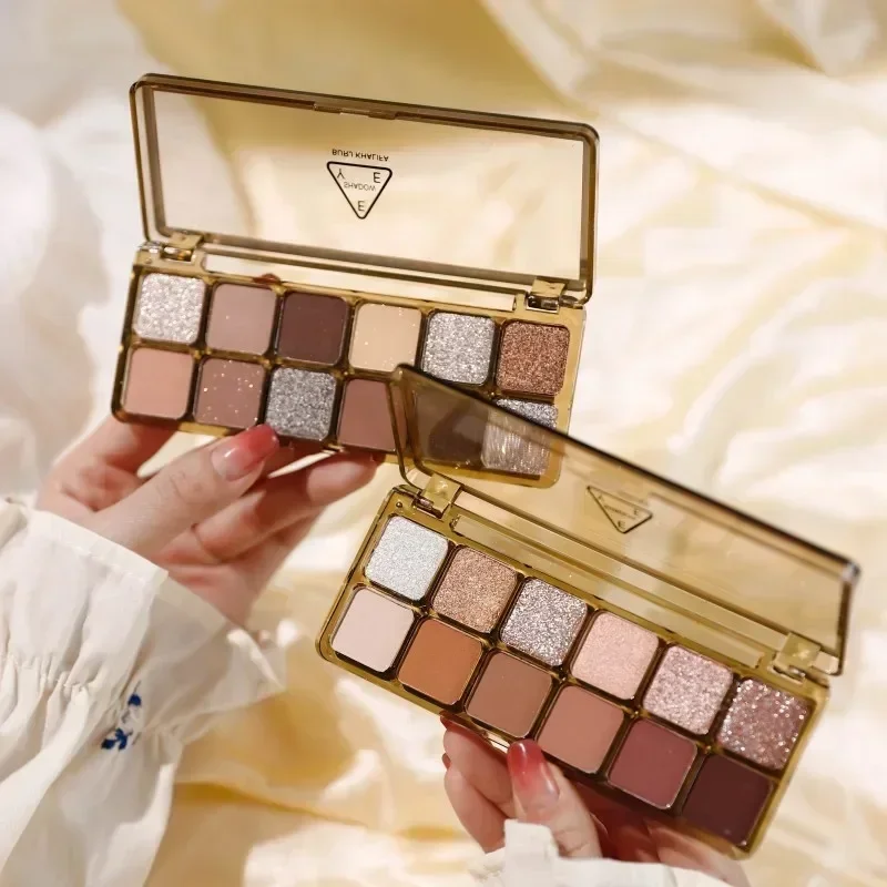 แป้งรองพื้นอายแชโดว์ระยิบระยับ - Beauty Makeup Eyeshadow Palette บทวิจารณ์และราคา