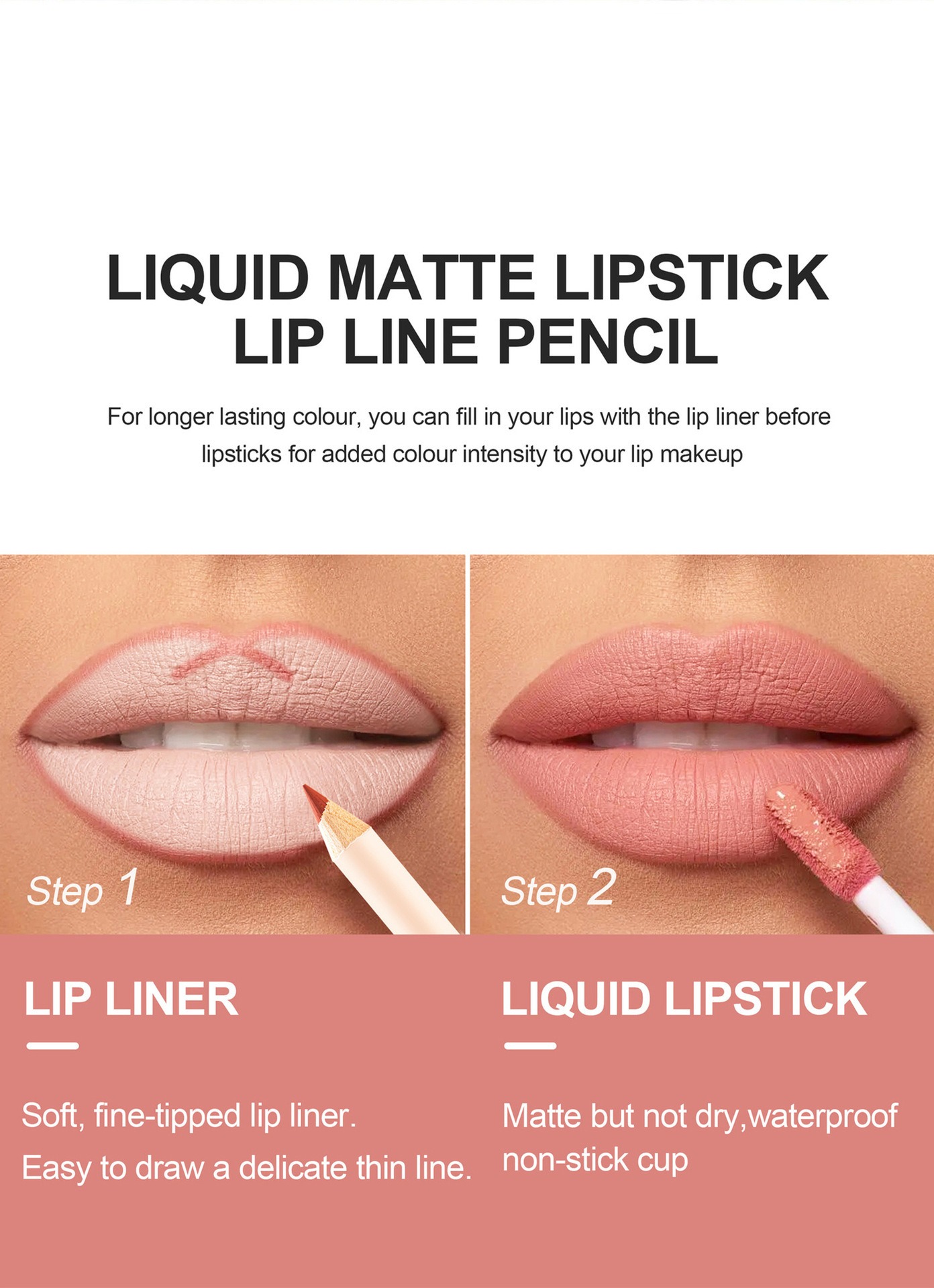 ชุดลิปไลเนอร์และลิปสติก 12 สี  - Beauty Makeup Store บทวิจารณ์และราคา