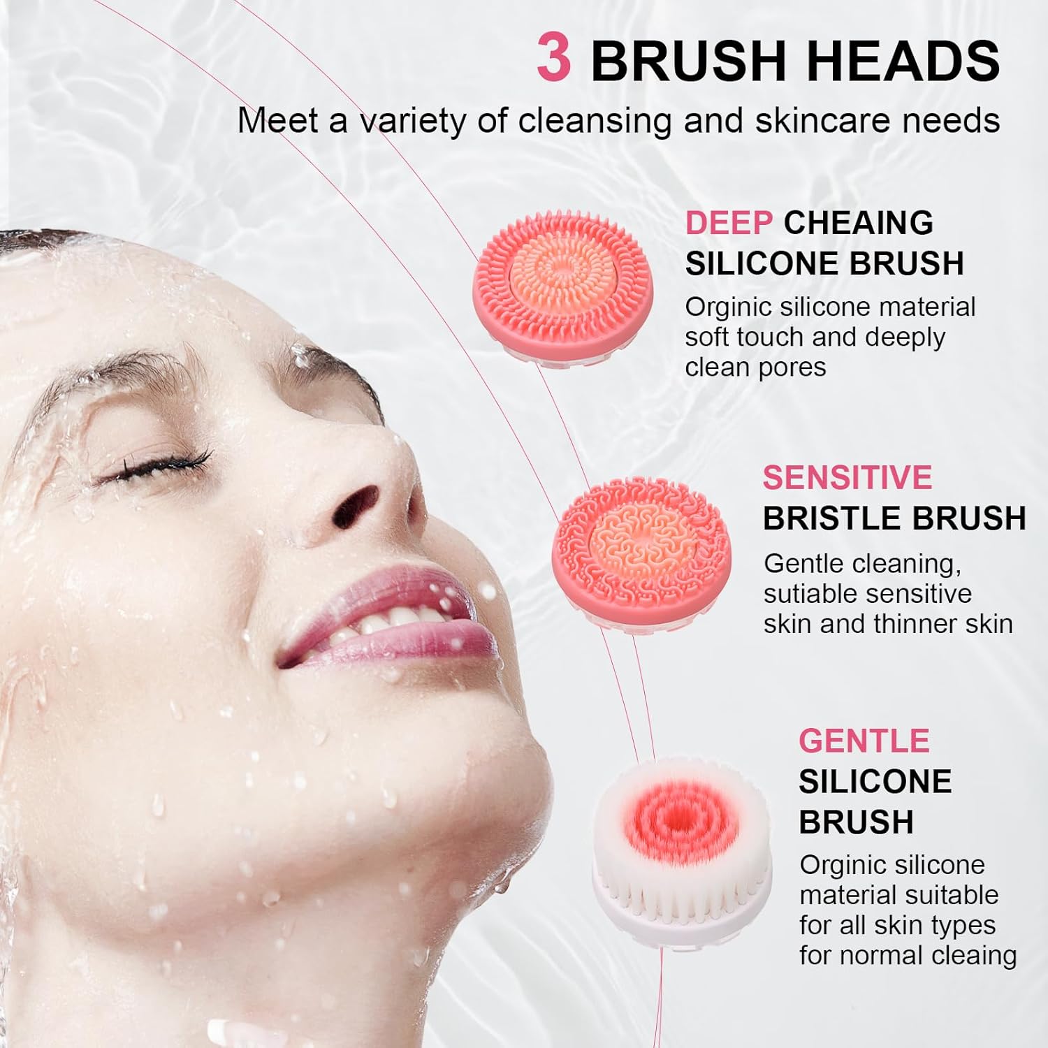แปรงทำความสะอาดผิวหน้าไฟฟ้าอัล - Electric Face Cleanser Brush บทวิจารณ์และราคา
