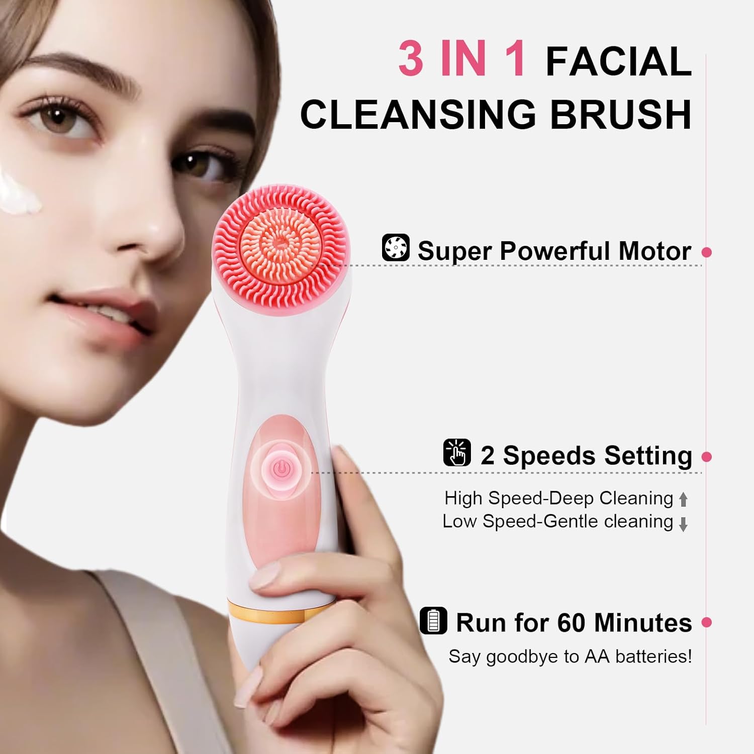 แปรงทำความสะอาดผิวหน้าไฟฟ้าอัล - Electric Face Cleanser Brush บทวิจารณ์และราคา
