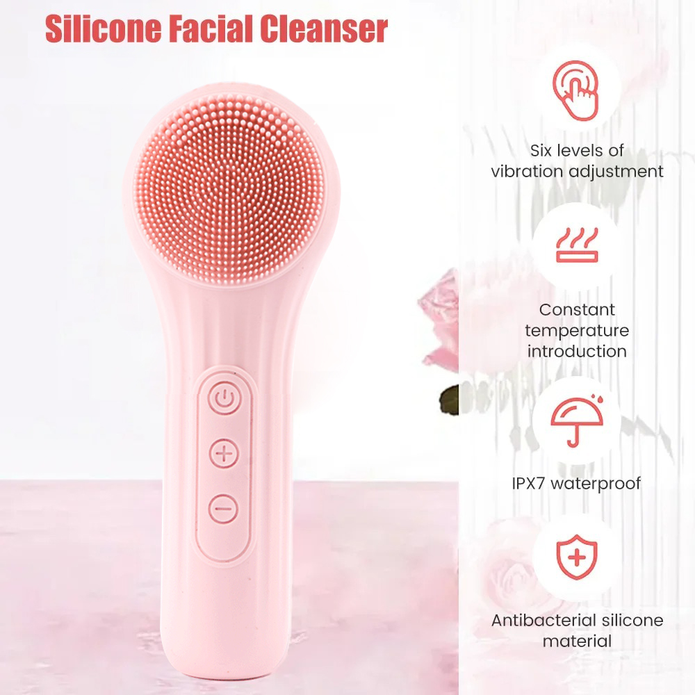 เครื่องทําความสะอาดการสั่นสะเท - Electric Face Cleanser Brush บทวิจารณ์และราคา