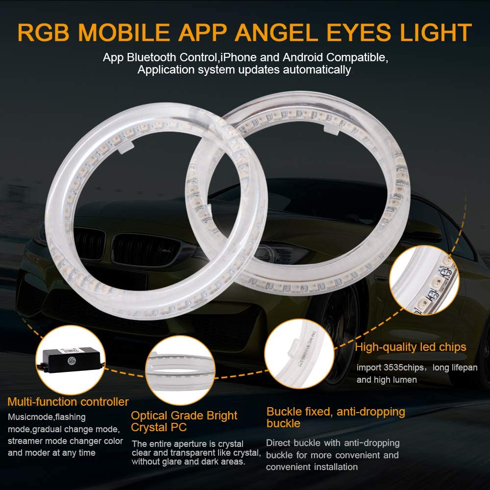 Niscarda Angel ตาหลายสี RGB LE - Led Ring Light บทวิจารณ์และราคา