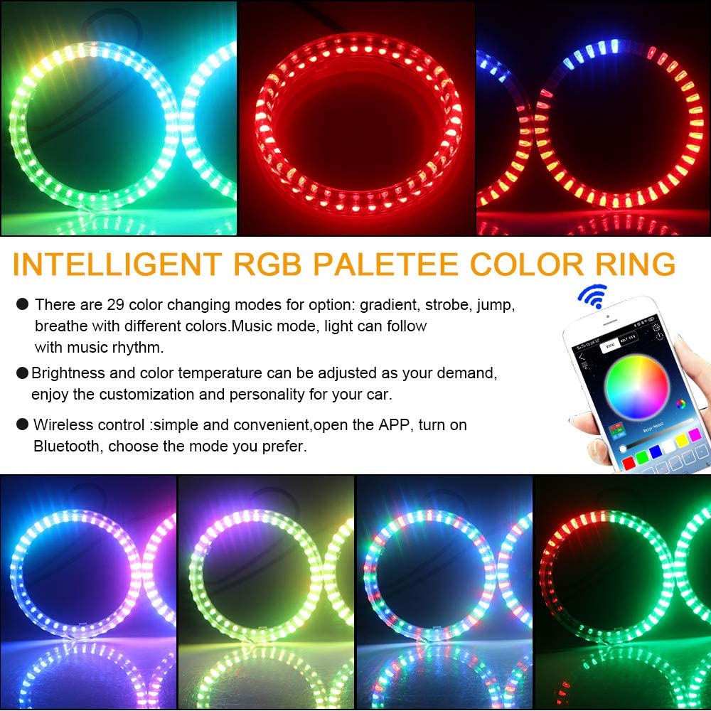 Niscarda Angel ตาหลายสี RGB LE - Led Ring Light บทวิจารณ์และราคา