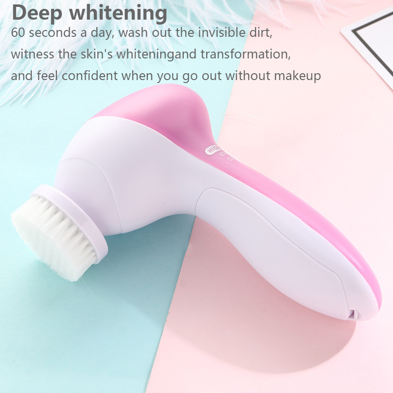 เครื่องทำความสะอาดผิวหน้า 5 in - Electric Face Cleanser Brush บทวิจารณ์และราคา