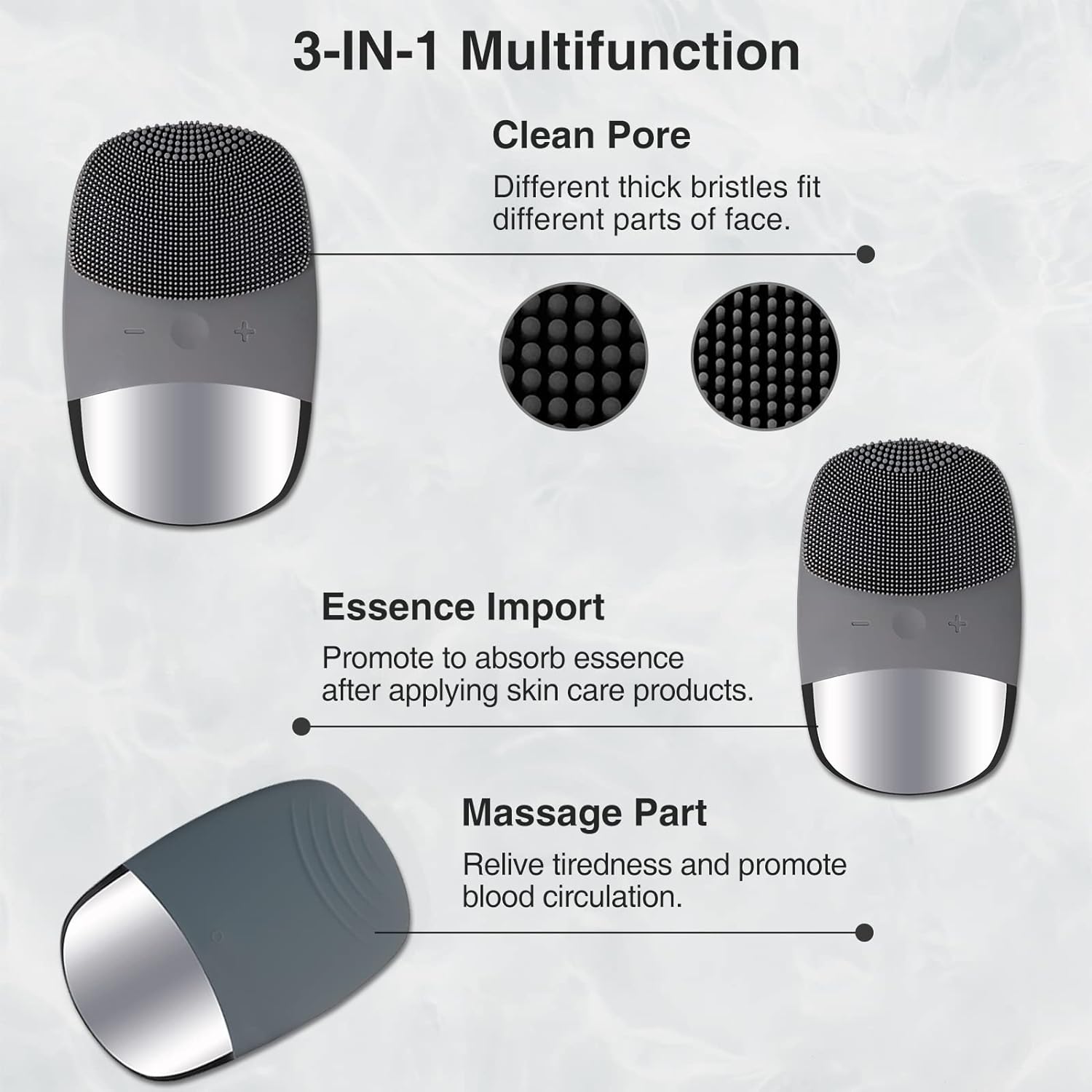 แปรงทำความสะอาดใบหน้าไฟฟ้า เคร - Electric Face Cleanser Brush บทวิจารณ์และราคา
