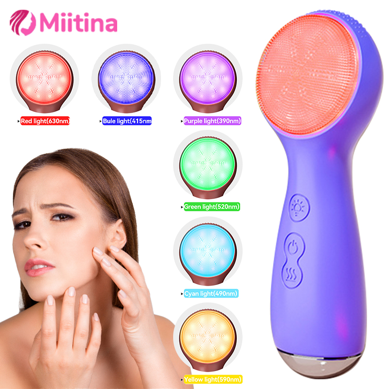3 ใน 1 7 สี LED เครื่องนวดหน้า - Electric Face Cleanser Brush บทวิจารณ์และราคา