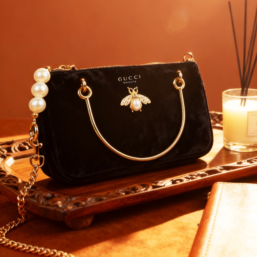 กระเป๋าผู้หญิงของกุชชี่ สีดำ ผ - Ysl Beauty Makeup บทวิจารณ์และราคา