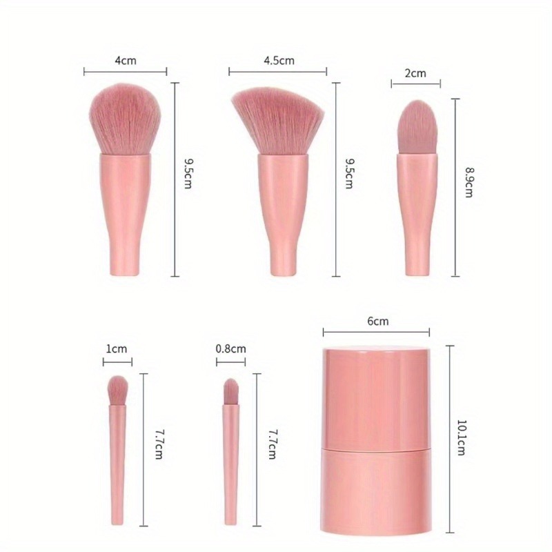 5 ชิ้น/เซ็ตแปรงแต่งหน้าชุดกล่อ - Beauty Makeup Tool Collection บทวิจารณ์และราคา
