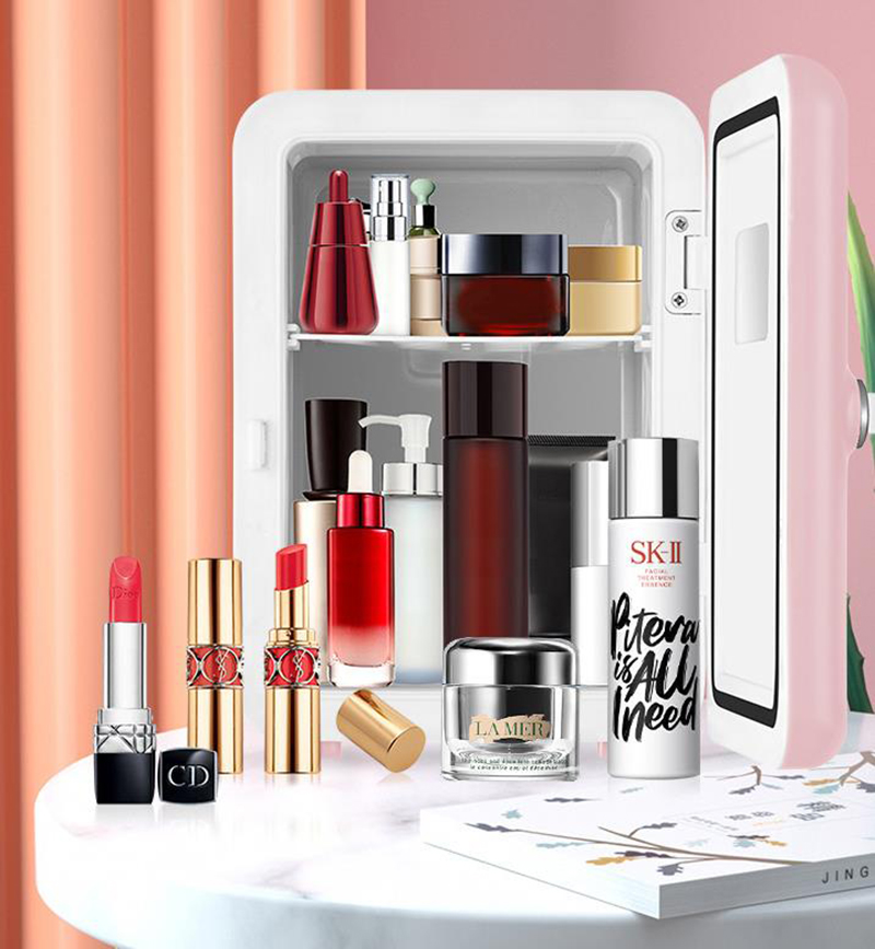 ตู้เย็นขนาดเล็ก 4 ลิตร ใช้ได้ท - Beauty Makeup Fridge บทวิจารณ์และราคา