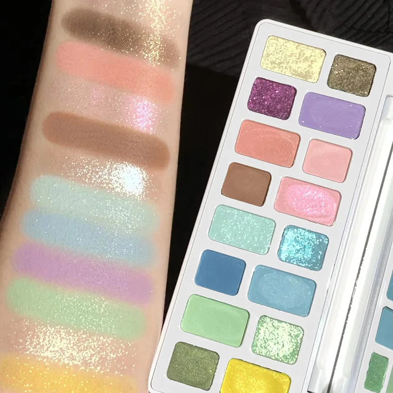 พาเลทอายแชโดว์ 16 สี K'APEINE  - Beauty Makeup Eyeshadow Palette บทวิจารณ์และราคา