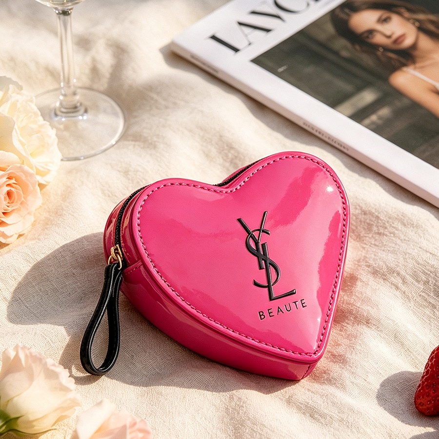กระเป๋าเครื่องสำอาง YSL สีชมพู - Ysl Beauty Makeup บทวิจารณ์และราคา
