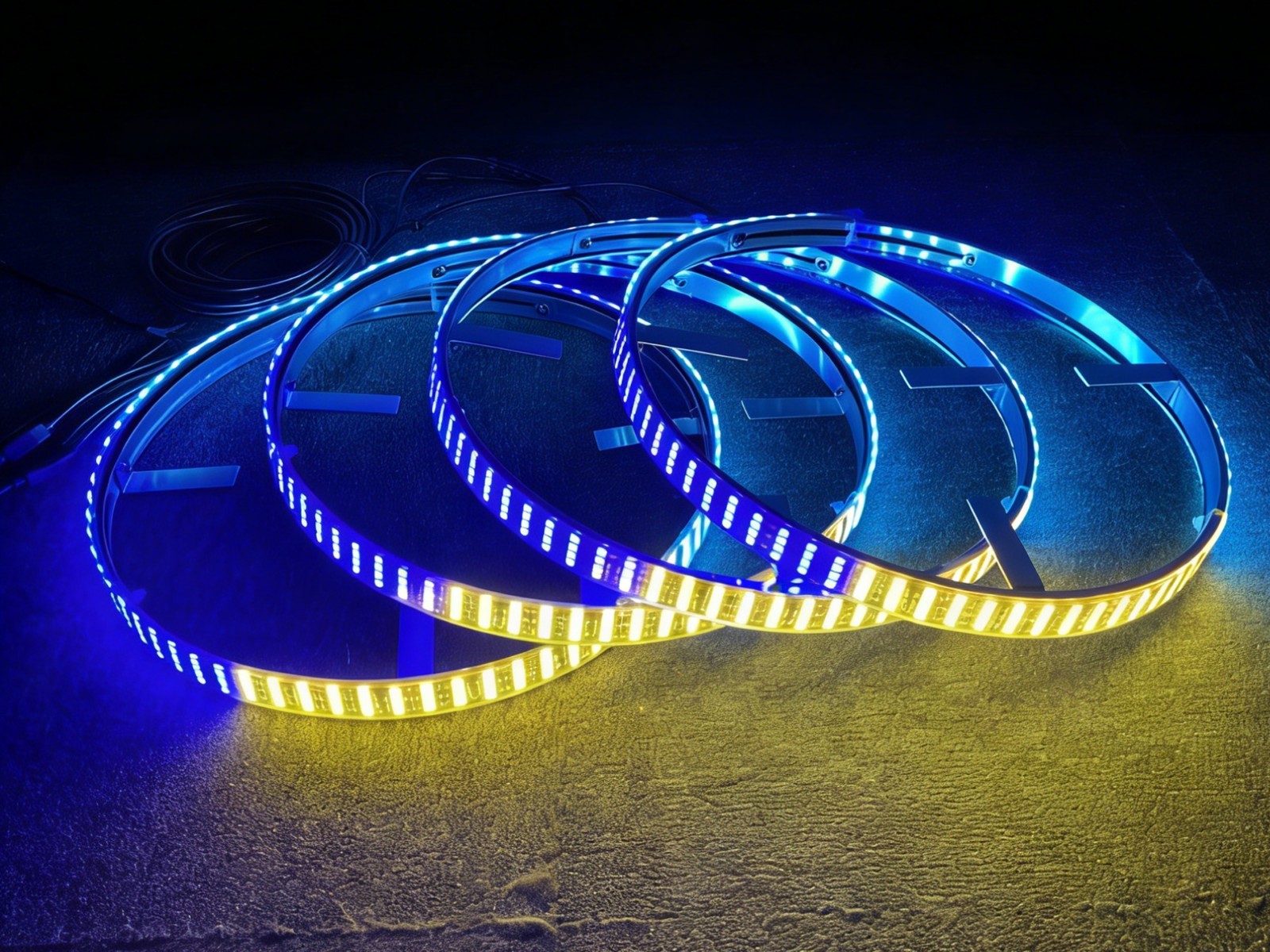 ไฟวงแหวน LED RGB แบบไล่สี 4 ชิ - Led Ring Light บทวิจารณ์และราคา